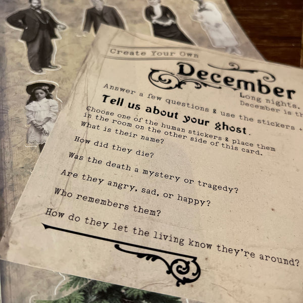 December Ghost Stories Scene & Sticker Sheet