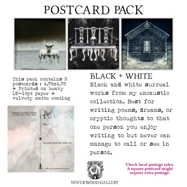 Postcard Pack: Black + White