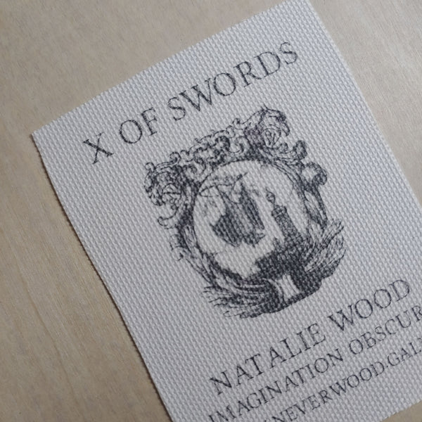 Photo-Encaustic: X of Swords